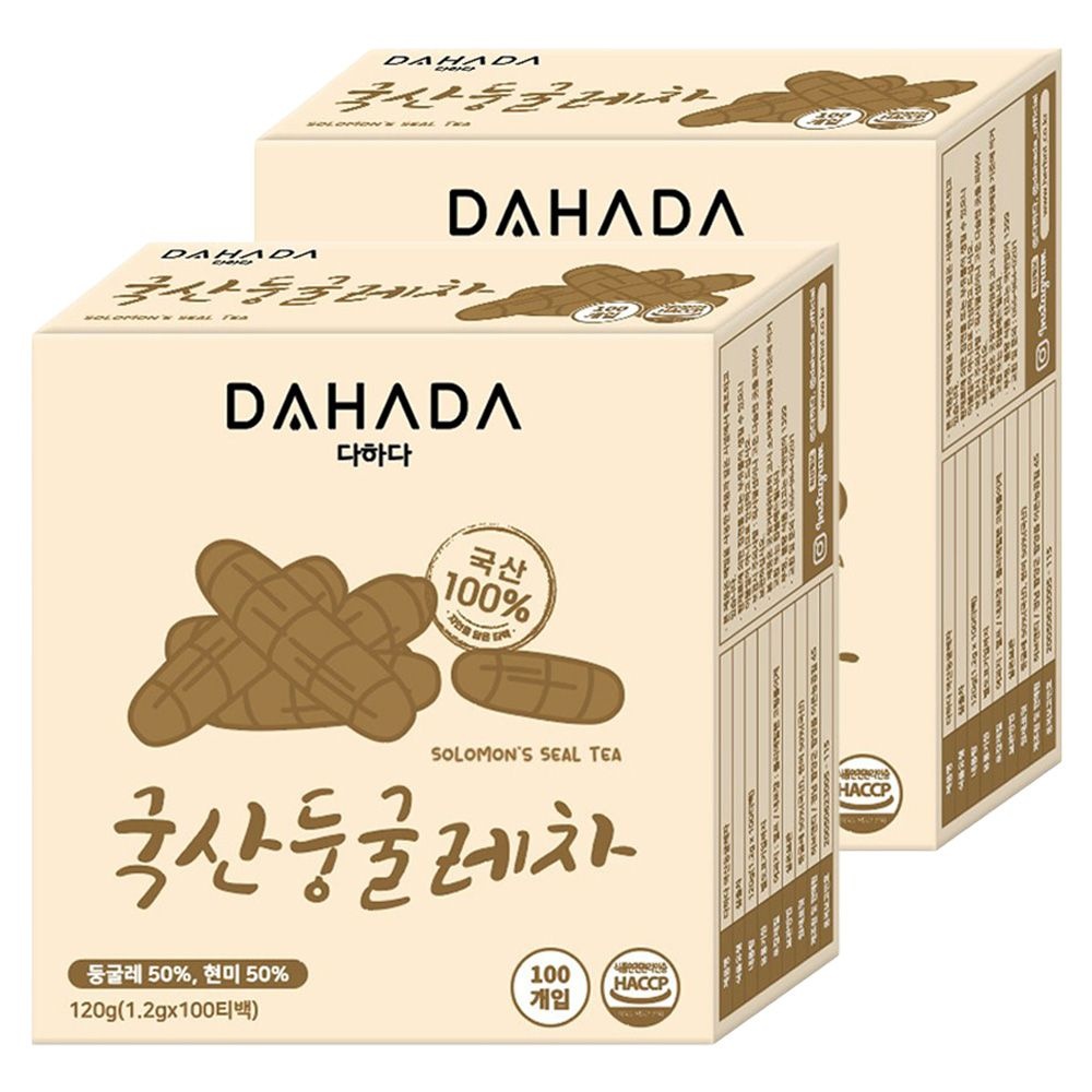 (1+1) 다하다 국산둥굴레차, 1.2g, 100개입, 2개 2Set