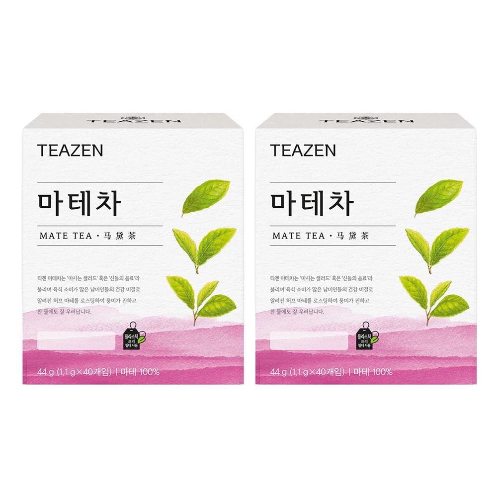 (1+1) 티젠 로스트 마테차, 1.1g, 40개입, 2개  2Set