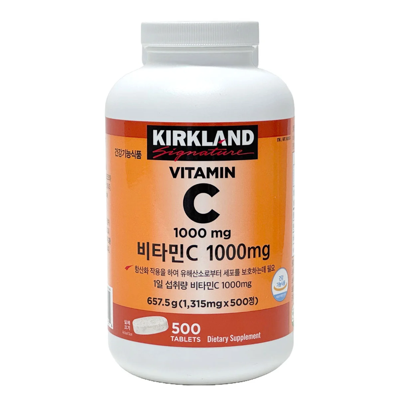 코스트코 커클랜드 시그니춰 비타민 C 1,315mg x 500ct 남여공용 황산화