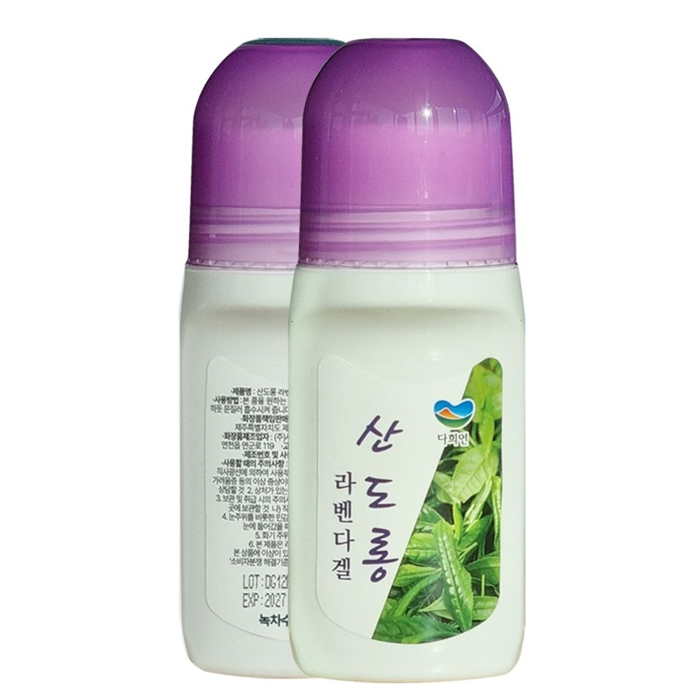 제주 유기농 녹차 아로마 산도롱 라벤더 쿨링젤 마사지겔 120ml x 10개 D14SanLV10