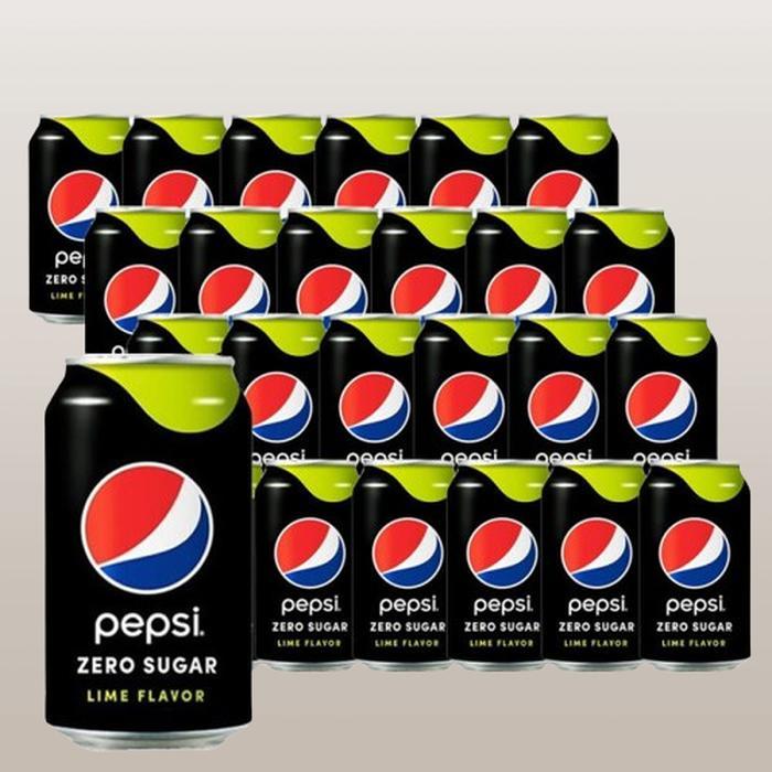 [콜라] 펩시제로 슈거라임 355ml x 24캔 1박스 펩시 뚱캔