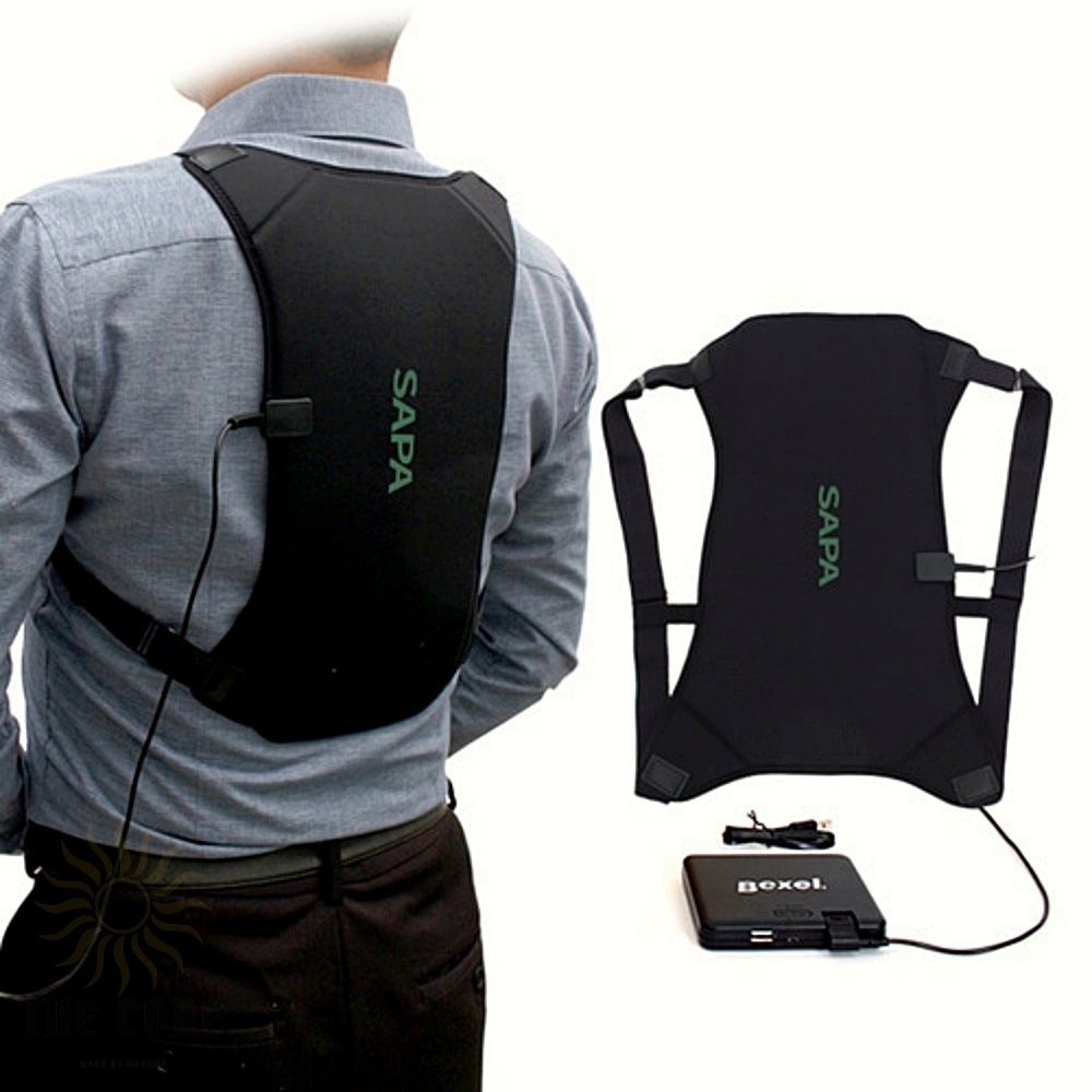 싸파 휴대용 온열조끼 발열조끼 낚시 캠핑 작업용 USB 온열 상의 1개입