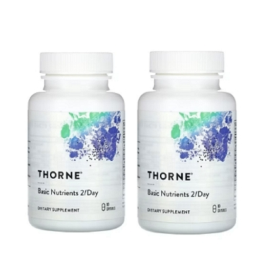 [해외] 1+1 쏜리서치 기초 기본 영양소 투퍼데이 멀티 종합 비타민 60 캡슐