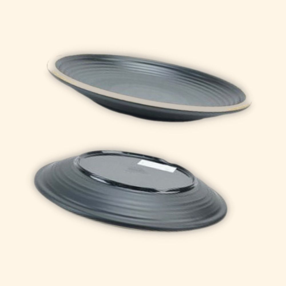 안깨지는 멜라민 갈비찜접시 원형 아구찜그릇 6호 32 3.3cm