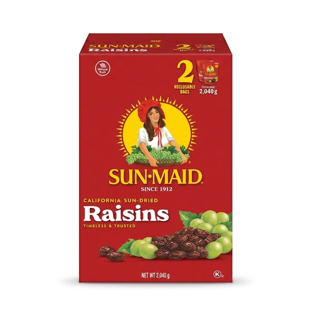 선메이드(Sun-Maid) 캘리포니아 건포도 2.04kg (1.02kg x 2개입) 실속 대용량 코스트코