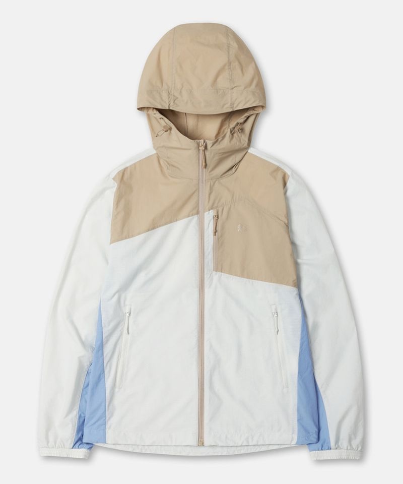 KOLON SPORT 여성 윈드케이 후드 컬러블록 재킷 JKJJM26204STO