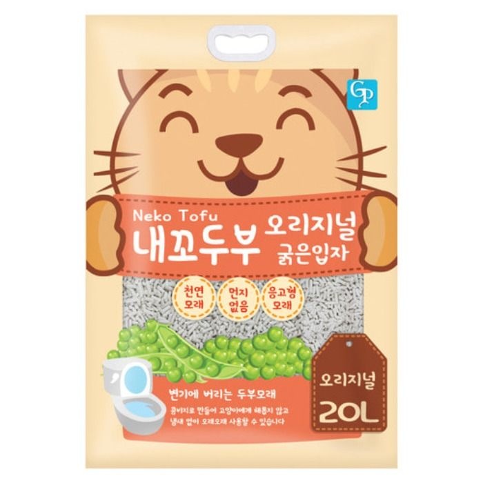 내꼬두부 굵은입자 고양이모래 오리지널 [20L] *2개 (1박스 )