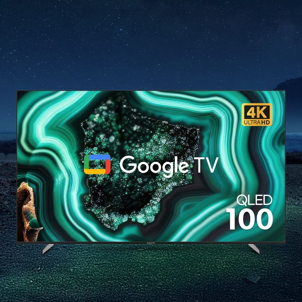 와이드뷰 구글 스마트 QLED 4K UHD 100인치 거실용 초대형 고화질 가성비 TV 무료방문설치