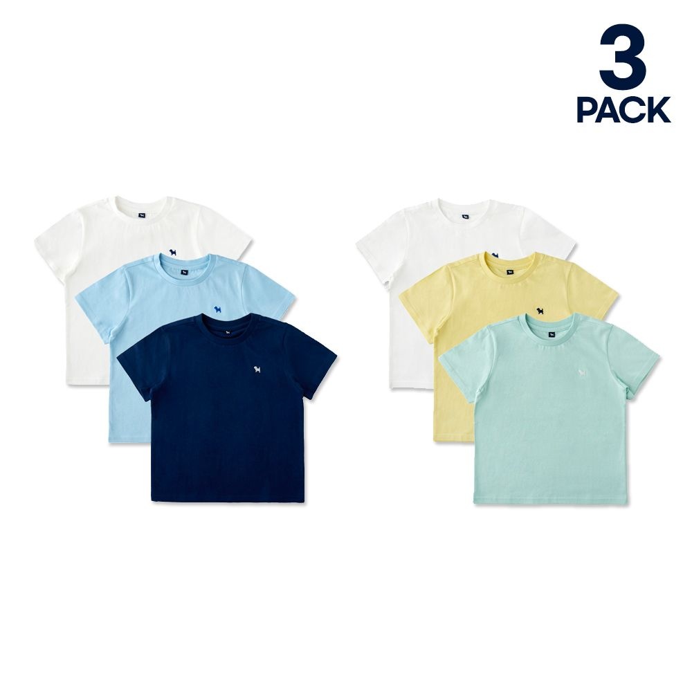 [블루독]베이직 반팔 3PACK 티셔츠 (269E0-670-01) : 롯데ON