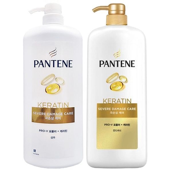 팬틴 극손상케어 1200ml - 샴푸X1개+컨디셔너X1개