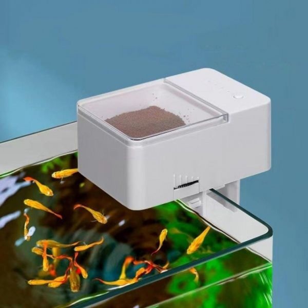 UnKnown 물고기 자동 먹이급 여기 금붕어 거북이 열대어 사료통 어항 급식기 수족관 급여기 기자 여행갈때 물고기밥주기