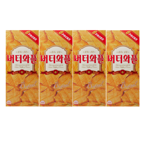 크라운 버터와플 810g (135g x 6입) 4개