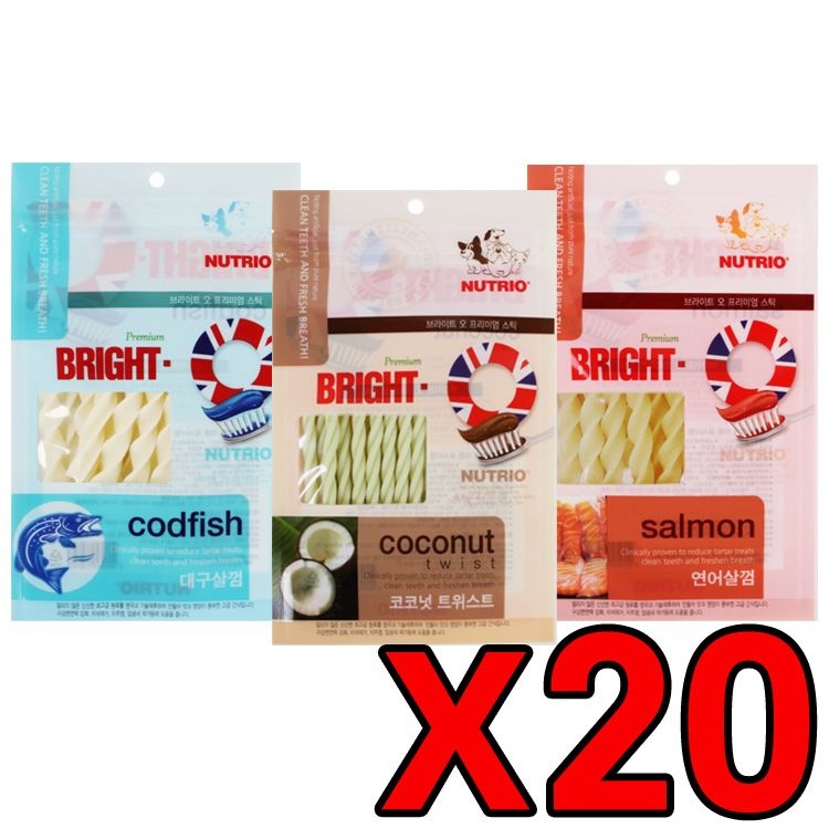 [특가할인20개묶음]뉴트리오 브라이트오 프리미엄스틱 90g