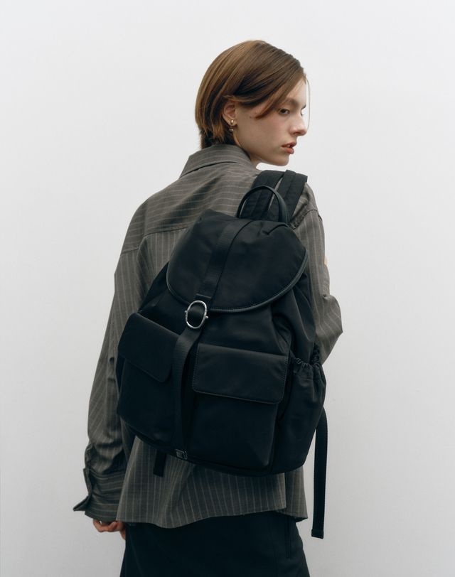 질스튜어트 뉴욕 [25FW] [인기급상승][PARKER] 나일론 파커 백팩 L 블랙 (14인치노트북수 JABA5F002BK