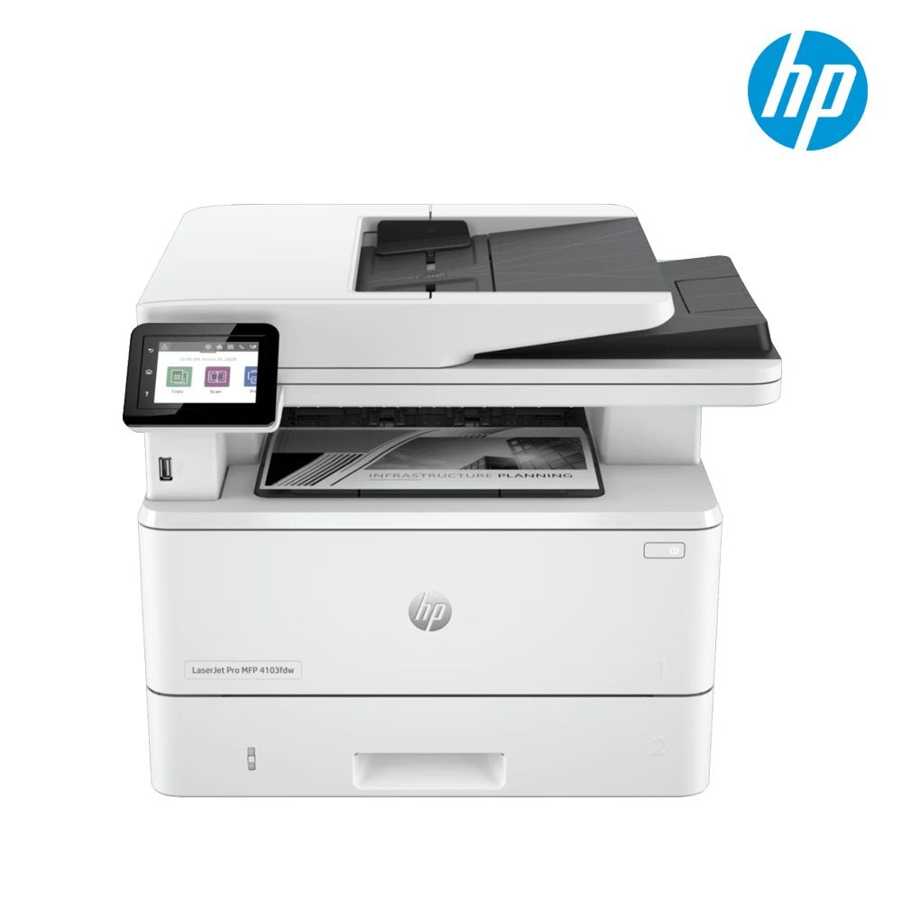 HP 4103FDW 흑백레이저복합기 40ppm 인쇄 복사 스캔 팩스 자동양면인쇄 무선랜 (토너포함) (대현)