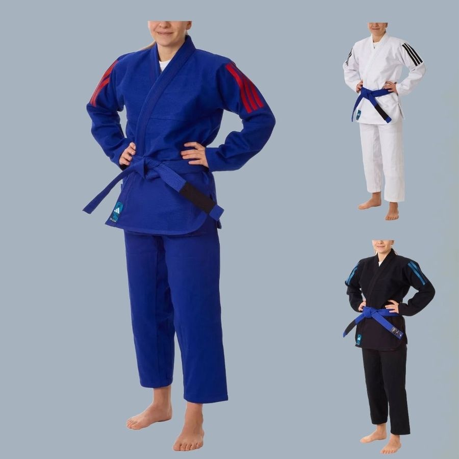 아디다스 [해외] 아디다스 주짓수 도복 콘테스트 JJ430P IBJJF 대회용 상하세트 화이트 블루 블랙