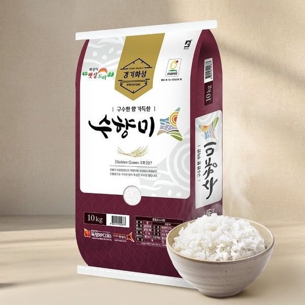 인정푸드 [하프클럽]G골든퀸3호 수향미 10kg x 1 단일품종/상등급