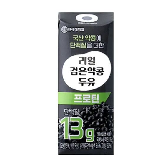 연세 리얼 검은 약콩 두유 프로틴 190ml 32팩