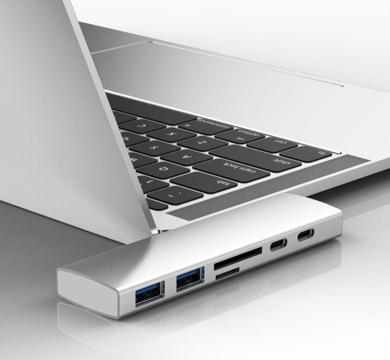 멀티허브 7in1 USB C타입 듀얼 모니터 HDMI PD충전 맥북 노트북