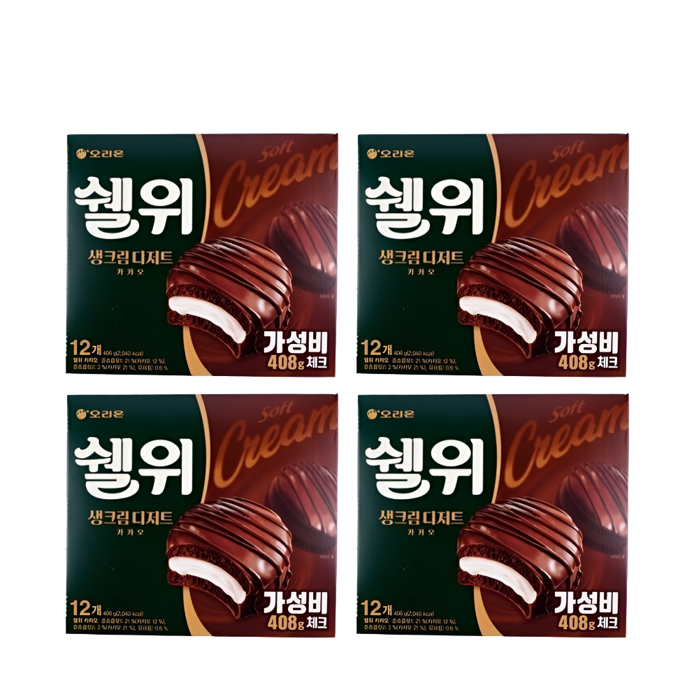 오리온 쉘위 카카오 408g 4개
