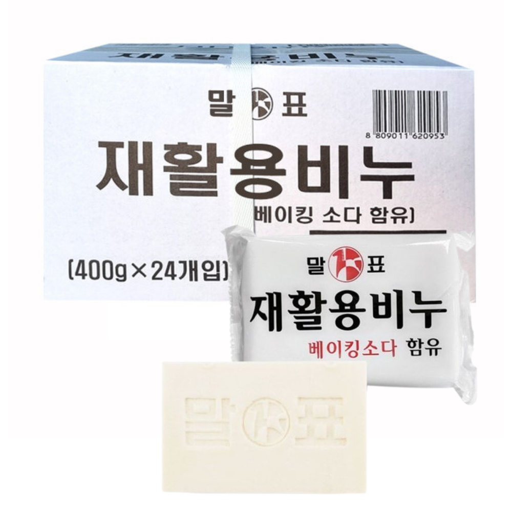 빨래비누 말표 재활용비누 400g 24개