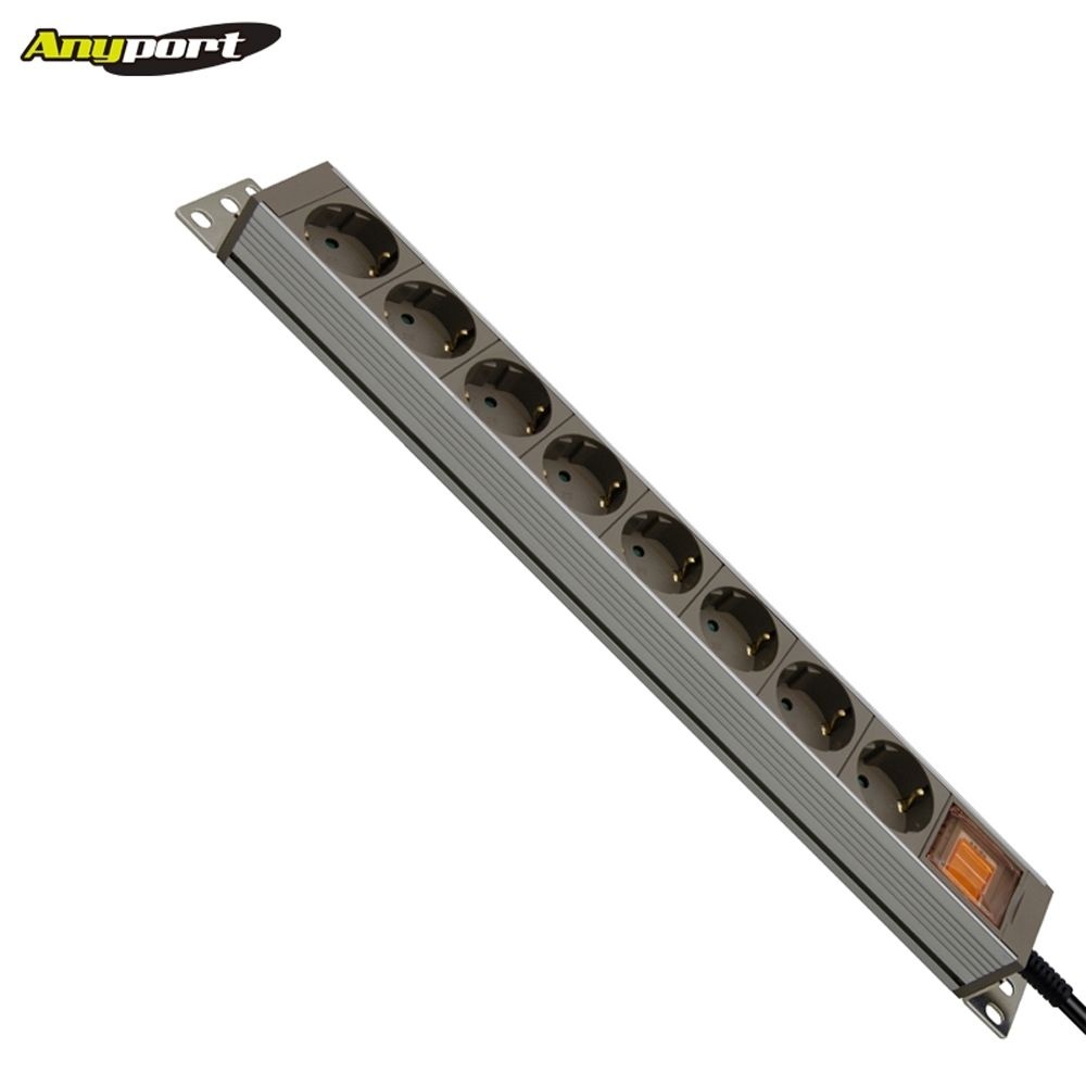 애니포트 AP-AL0830 국산 알루미늄 8구 멀티탭 250V 16A KC인증 (950g 500X140X50mm) 3M