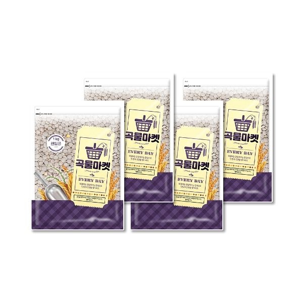 곡물마켓 렌틸콩1kg x 4