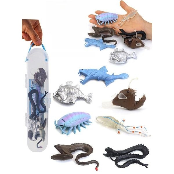 [해외] 해양 생물 박물관 시리즈 심해 가챠 리틱 수집용 장식용 다이버 A 포함 오션