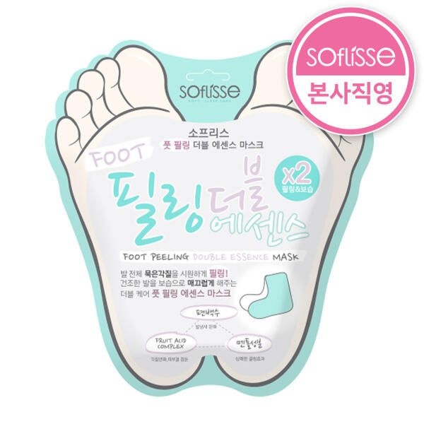 아트박스/소프리스 풋 필링 더블 에센스 발각질제거 마스크