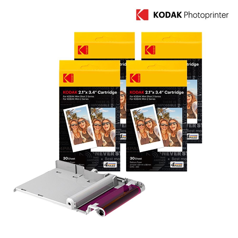 코닥 카메라 2인치 카트리지 인화지 120매 포토프린터 C210R P210R MS200 M200 전용 미니샷2 미니2 레트로 ERA 이라 호환