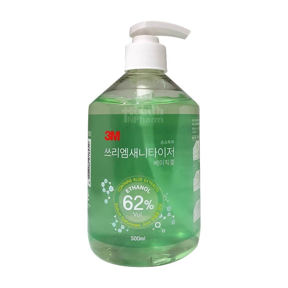 3M 3M 새니타이저 베이직겔 1병 손세정제 500ml 알코올세정