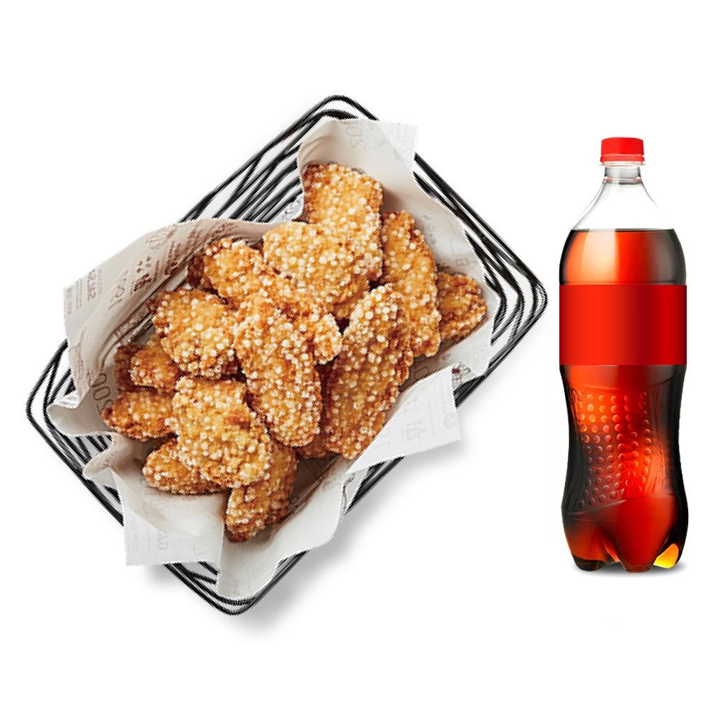 [실시간 톡발송] 살살후라이드+콜라1.25L