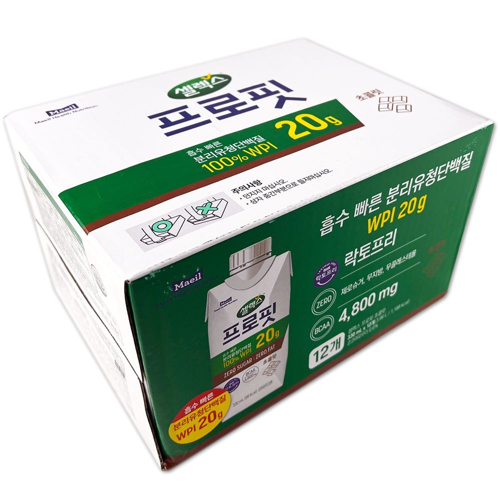 셀렉스 코스트코 셀렉스 프로핏 분리유청 단백질 음료 초콜릿 3960ml(330ml x 12개) WPI 20g