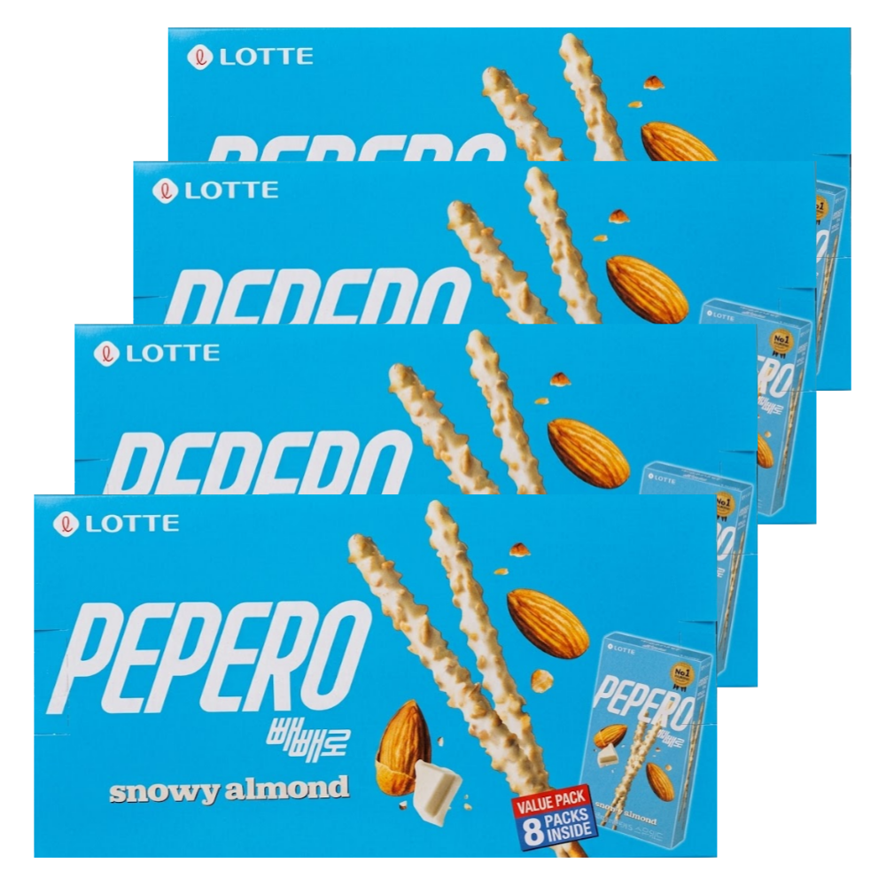 퍼스트APP더블데이롯데 빼빼로 스노위아몬드 256g x 4개