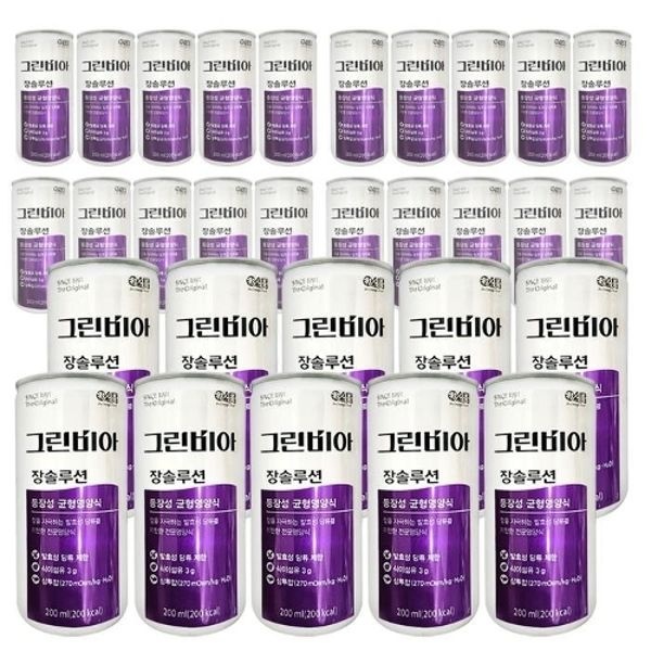 정식품 그린비아 장솔루션 200ml 30캔 균형영양식 D