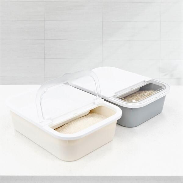 아트박스/가쯔 마카롱 쌀통 3kg 2개 (아이보리)
