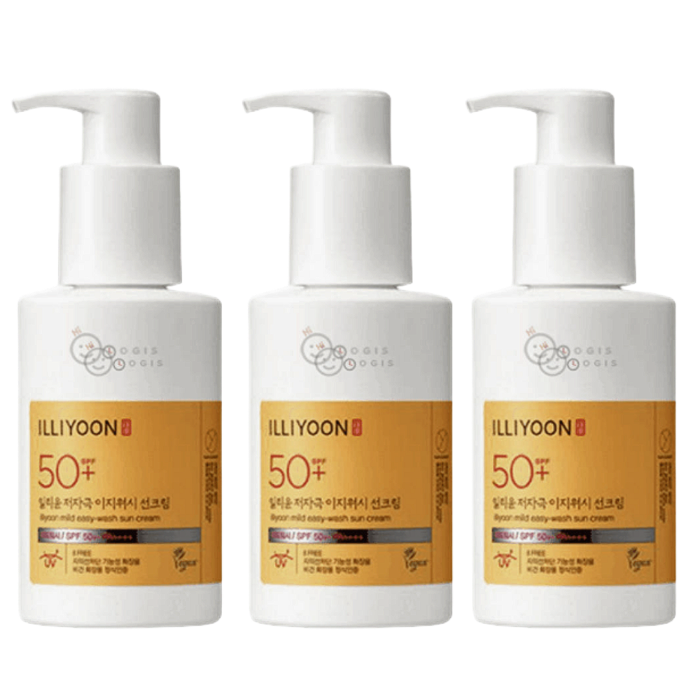 일리윤 저자극 이지워시 선크림 150ml(SPF50+) 3개