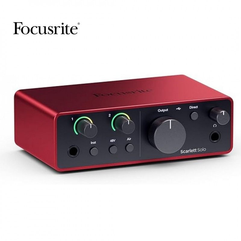 [해외] Focusrite 포커스라이트 오디오 인터페이스 Scarlett Solo 스칼렛 솔로 4세대 USB