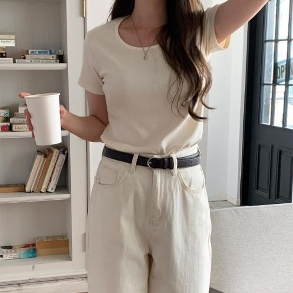 [패션플러스][브이와이][VY] 여자 여름 데일리 반팔 티셔츠_WT31104_17856496_588847