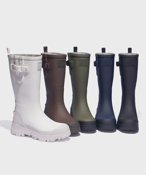 락피쉬 rockfish FLATFORM WEAVING RAIN BOOTS LONG - 5color