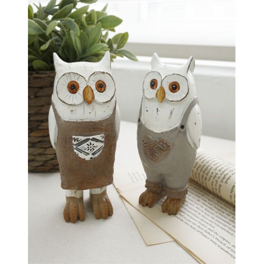 SOGGUPNORI 펜션 캠핑장 컨트리 부엉이 커플인형 거실장 병원 감성선물 재운