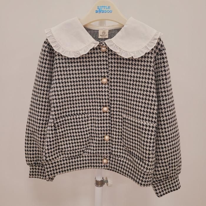 리틀밥독 HC12 프리티C/D 하운드체크카라가디건 H251MJK02