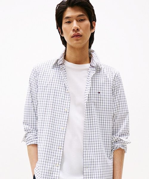 <매장정품> TOMMY HILFIGER 타미힐피거 퍼포먼스 윈도우 페인 체크 셔츠 (T12F6WSH035MT10QJ) T12F6WSH035MT10QJ 1451779