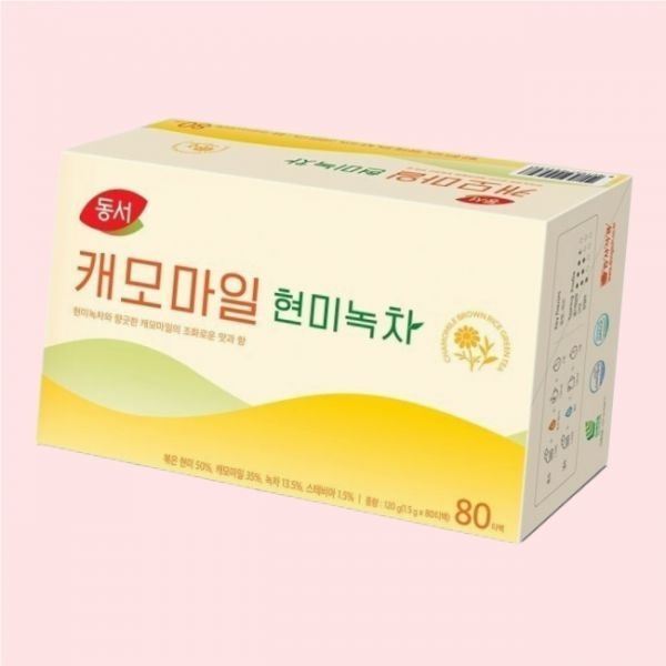 동서식품 동서 캐모마일 현미녹차 1.5g 80개 4556841
