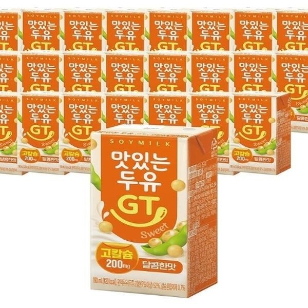 맛있는 두유 GT 검은콩 고칼슘 190ml 24개입 고단백 검은깨 칼...