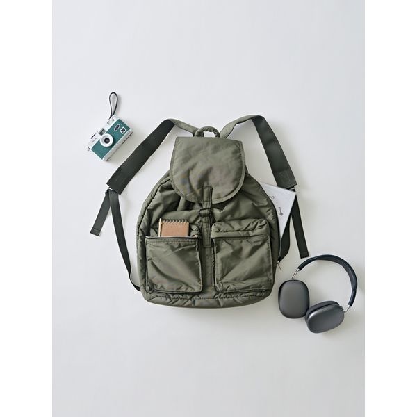 아날로그무드 [하프클럽]모노 투포켓 라이트 백팩 (카키)