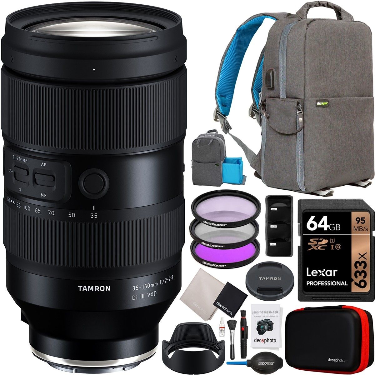 탐론 35-150mm F/2-2.8 Di III VXD 렌즈 A058 소니 E-마운트 풀프레임 번들 922757