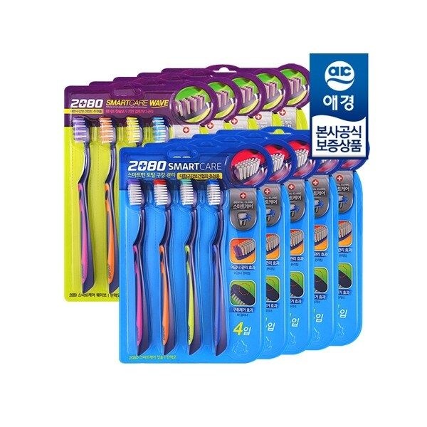 2080 스마트케어 칫솔 4입 x10개