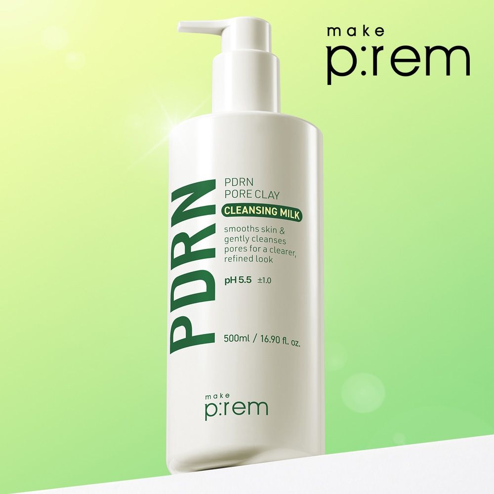 메이크프렘 [공식] 메이크프렘 피디알엔(PDRN) 포어 클레이 클렌징 밀크 500ml