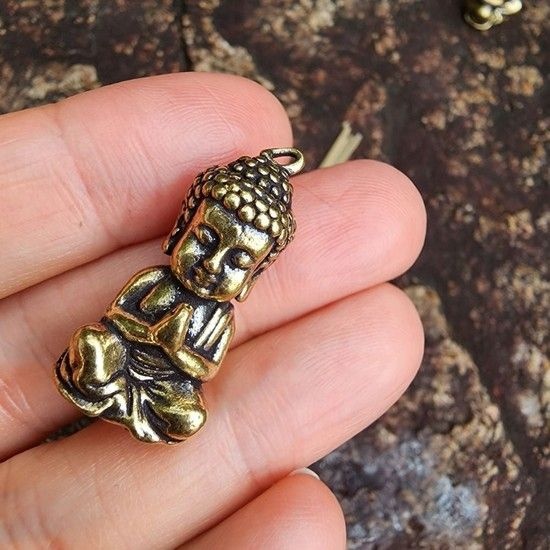 황동 석가모니 팬던트 불교용품 장식 골동품 부처님 풍수 부처님오신날 황동부처님